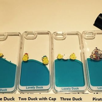 Cute Floating Swimming Duck Moving Liquid Black Case for iPhone 5/5s, iPhone 6,iPhone 6 Plus - Thumbnail 3