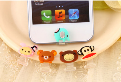 2pcs iPhone Micro USB Anti-dust Home Button Cap