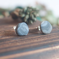 Polymer Clay 925 Sterling Silver Earrings ER0929 - Thumbnail 2