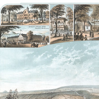 Berkeley Springs, West Virginia - Bird's Eye View, Aerial Map, Panorama, Vintage Map, Antique Map, Reproduction, Giclée, Fine Art, Wall Art - Thumbnail 4