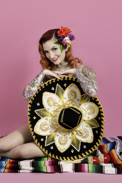 Cherry Dollface Sombrero Print 8x10