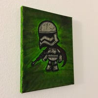 8x10" Star Wars Captain Phasma Acrylic Hand Paining on canvas  - Thumbnail 2