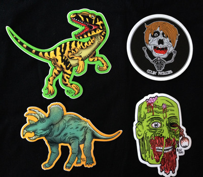 Colby Phillips SET of 4 full color shaped vinyl stickers WITH EXTRAS