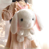 Plushed Bunny Love Dual-Backpack - Thumbnail 1
