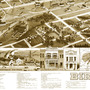 Birmingham, Alabama in 1885 - Bird's Eye View Map, Aerial, Panorama, Vintage, Antique, Reproduction, Giclée, Fine Art, Wall Map, History-1