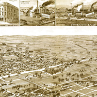 Birmingham, Alabama in 1885 - Bird's Eye View Map, Aerial, Panorama, Vintage, Antique, Reproduction, Giclée, Fine Art, Wall Map, History - Thumbnail 4