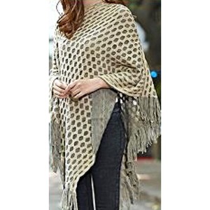 Irregular poncho- Red only