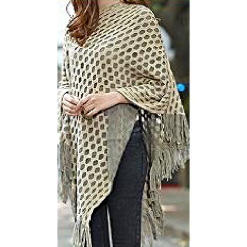 Irregular poncho- Red only
