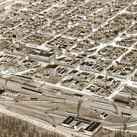 Texarkana, Arkansas and Texas in 1888 - Bird's Eye View, Aerial Panorama, Vintage, Antique Map, Reproduction, Fine Art, Wall Art, History - Thumbnail 4