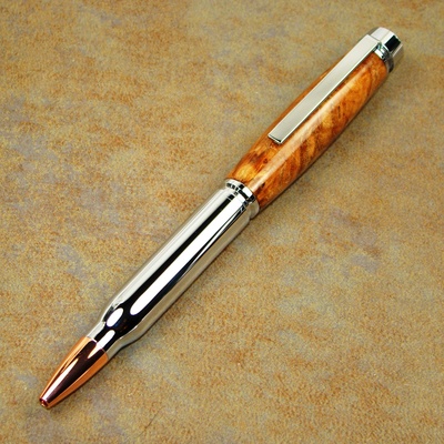 Clear Maple Burl .30 Cal Express Bullet Pen