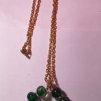 Chain Necklace with Center Circel  - Thumbnail 2