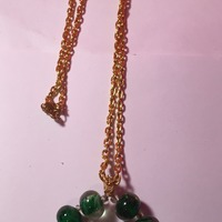 Chain Necklace with Center Circel  - Thumbnail 3