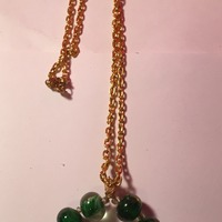 Chain Necklace with Center Circel  - Thumbnail 4