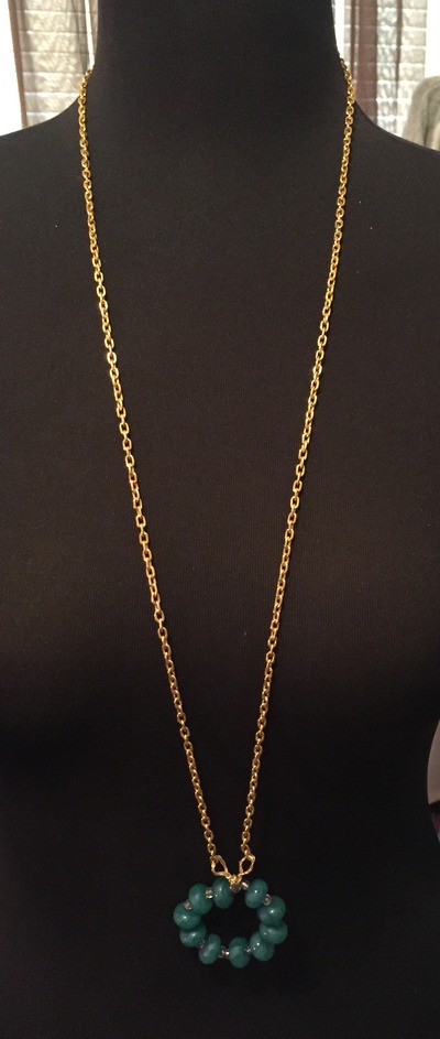 Chain Necklace with Center Circel 