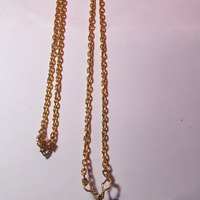 Chain Necklace with Center Circel  - Thumbnail 3