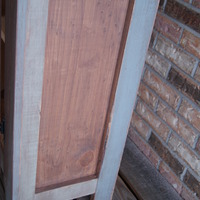 Rustic Jelly Cupboard, Small Pie Safe.  Bread box with shabby chic finish.  Distressed paint over stain - Thumbnail 3
