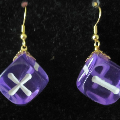 Fate dice earrings