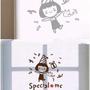 Cute Little Girl SPECIAL ME Free Style DIY Home Decoration Decal Wall Sticker - Thumbnail 1
