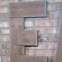 Free Shipping. Rustic EAT sign,  3 colors, 3 pieces.  Not to shabby custom eat sign.  Reclaimed and hand painted.-1