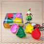 Cookie Cutter Stamp Mold 4pcs Christmas Series Pie Crust Cutter Set - Thumbnail 1