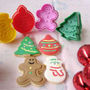 Cookie Cutter Stamp Mold 4pcs Christmas Series Pie Crust Cutter Set - Thumbnail 2