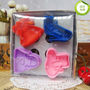 Cookie Cutter Stamp Mold 4pcs DRESS UP PRINCESS Series Pie Crust Cutter Set - Thumbnail 3