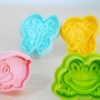 Cookie Cutter Stamp Mold 4pcs ANIMAL BEE HIPPO Series Pie Crust Cutter Set - Thumbnail 2