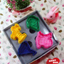 Cookie Cutter Stamp Mold 4pcs BEACH SUMMER Series Pie Crust Cutter Set - Thumbnail 2