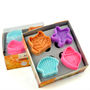 Cookie Cutter Stamp Mold 4pcs SEASHELL Series Pie Crust Cutter Set - Thumbnail 1