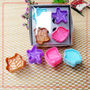 Cookie Cutter Stamp Mold 4pcs SEASHELL Series Pie Crust Cutter Set - Thumbnail 3