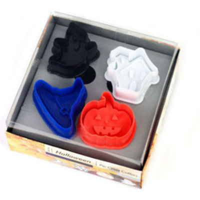 Cookie cutter stamp mold 4pcs halloween style series pie crust cutter set