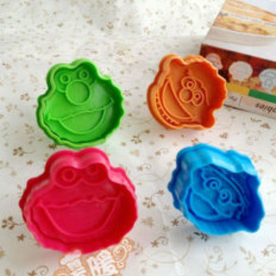 Cookie cutter stamp mold 4pcs monster series different characeter pie crust cutter set