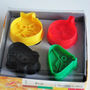 Cookie Cutter Stamp Mold 4pcs Cartoon BIRD Series DIFFERENT CHARACTER Pie Crust Cutter Set - Thumbnail 1