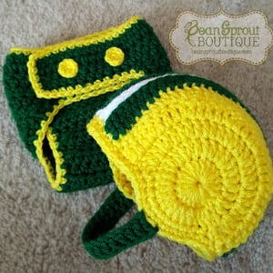 Football Helmet and Diaper Set