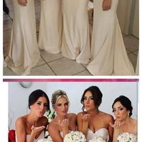 long bridesmaid dress, white bridesmaid dress, bridesmaid dress 2018, long prom dress, popular bridesmaid dresses, BD14341 - Thumbnail 1