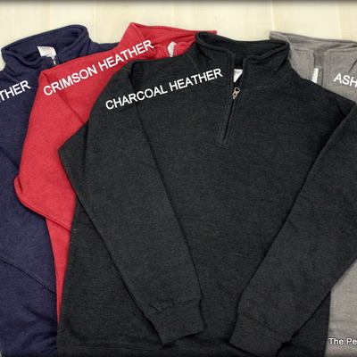 Comfort colors 1/4 zip monogrammed sweatshirt