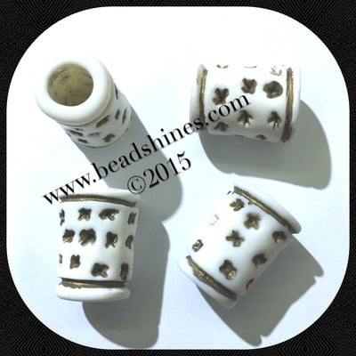 Tube beads 20mm x 15mm