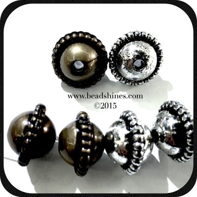 Spacer beads 12mm x 10mm