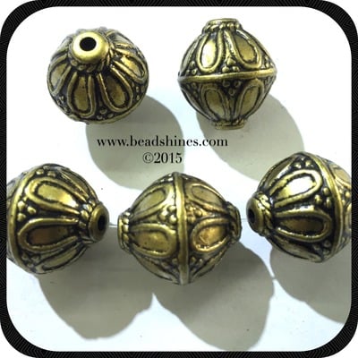 20mm antique gold color spacer bead 