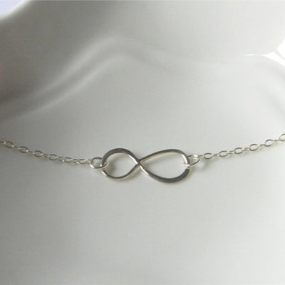 Sterling silver infinity bracelet