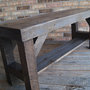 ReClaimed Entry Bench.  All Salvage Wood.  Rustic And Beautiful.  Not to shabby-3