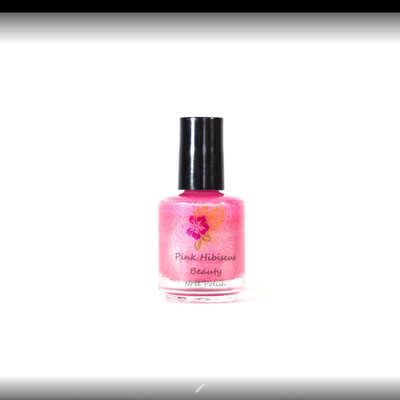 "i want my pink shirt back!" holographic nail polish