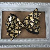 Black & Gold Ribbon Bow! (You pick the style!)