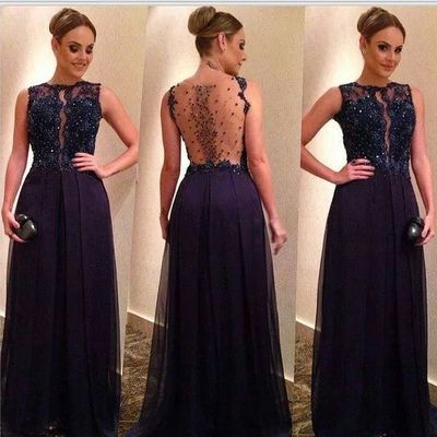 Long prom dress, eggplant prom dress, charming party prom dress, pretty prom dress, party prom dress, long evening dress, e317 - Thumbnail 5