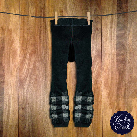 Black Plaid Scrunch Pant