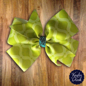 Green/Teal Moroccan Bow