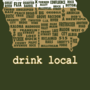 Drink Local-Iowa Beer T-shirt - Thumbnail 2