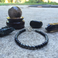 Hematite x Obsidian bracelet  - Thumbnail 1