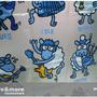 Kukuxumusu Character Blue Color 180 x 180 cm Waterproof Shower Curtain Set - Thumbnail 1