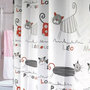 1.8x1.8m CUTE Fancy CAT Design Bathroom Shower Use SHOWER CURTAIN with HOOK - Thumbnail 2